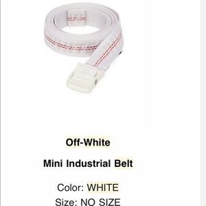 Mini industrial belt - OFF WHITE
